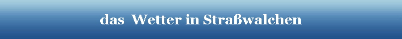 das  Wetter in Strawalchen